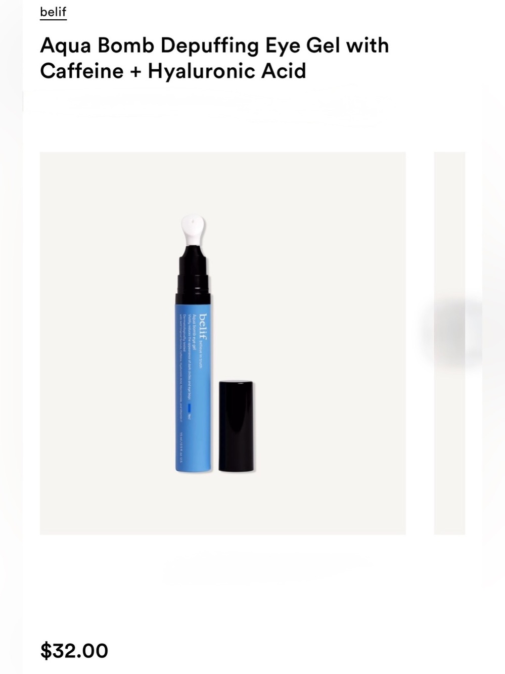 Belif Aqua Bomb Eye Gel